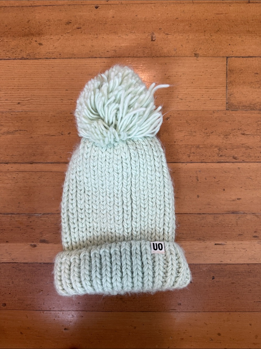 Urban Outfitters Pom Beanie - Light Mint